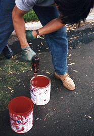 Durabak being applied